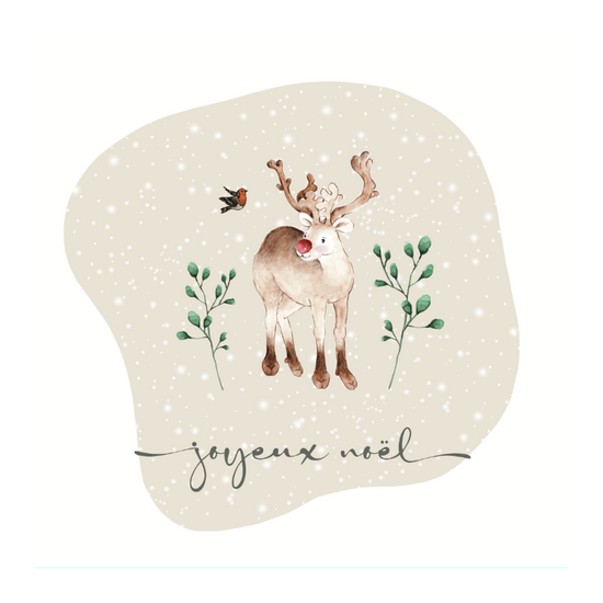 Renne au nez rouge - Joyeux Noël