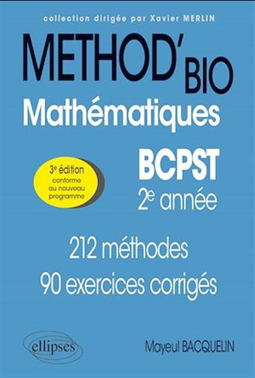 Mathématiques BCPST 2e année - MAYEUL BACQUELIN