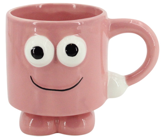 Tasse gros yeux rose