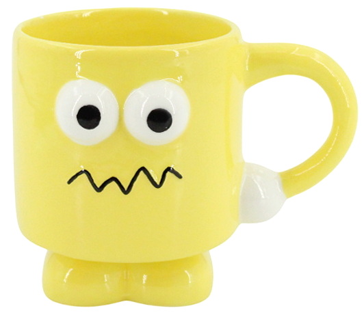 Tasse gros yeux jaune