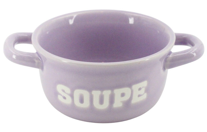 Bol à soupe mauve