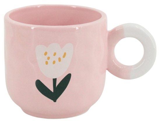 Tasse fleur rose