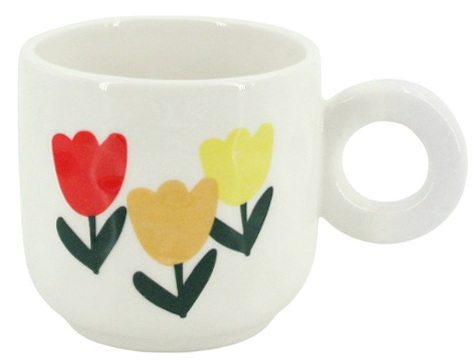 Tasse fleur blanche