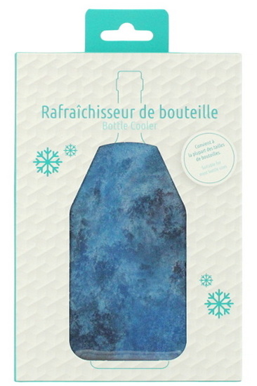 Rafraîchisseur de bouteille bleu