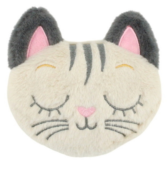 Peluche chauffante chat