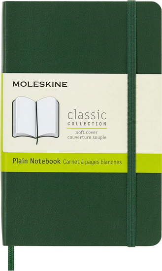 Cahier blanc poche souple Vert Moleskine