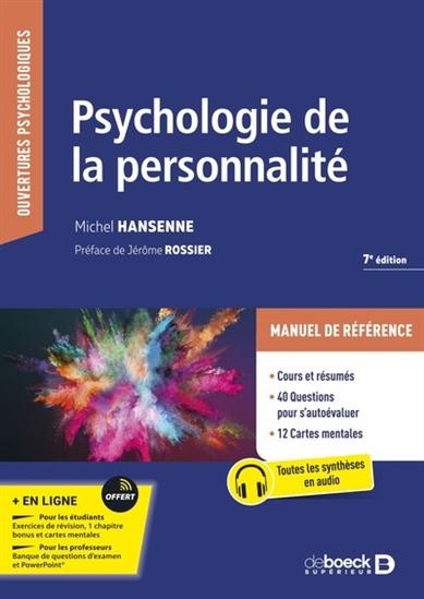 Psychologie de la personnalité 7e éd. - MICHEL HANSENNE