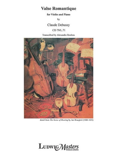 Valse Romantique For Violin And Piano, CD 79/L.71 - CLAUDE DEBUSSY