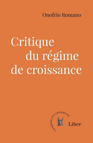 Critique du régime de croissance - ONOFRIO ROMANO