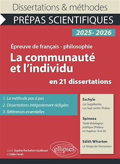 La communauté et l'individu en 21 dissertations - SOPHIE ROCHEFORT-GUILLOUET