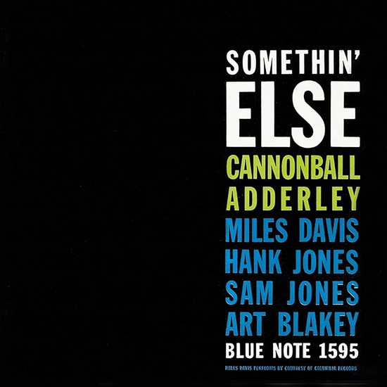 Somethin&#39; Else (Blue Note 85 Classic Series)(Vinyle) - CANNONBALL ADDERLEY