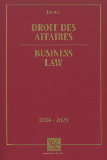 Droit des affaires / Business Law 2024-2025 - COLLECTIF