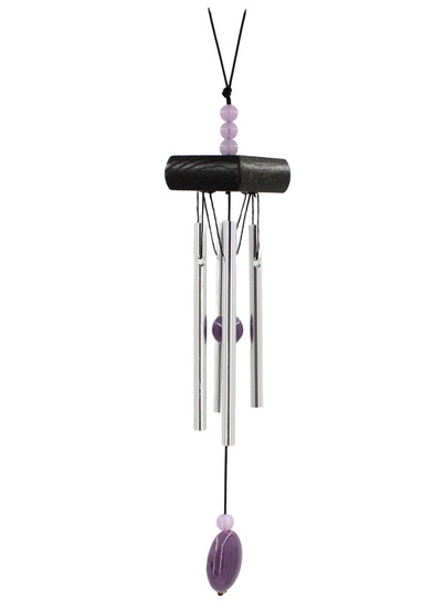 Carillon à vent pierres mauves