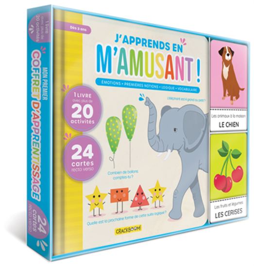 Mon premier coffret d&#39;apprentissage - J&#39;apprends en m&#39;amusant ! : Vocabulaire, premières notions, logique, émotions - CORINNE DELPORTE & AL