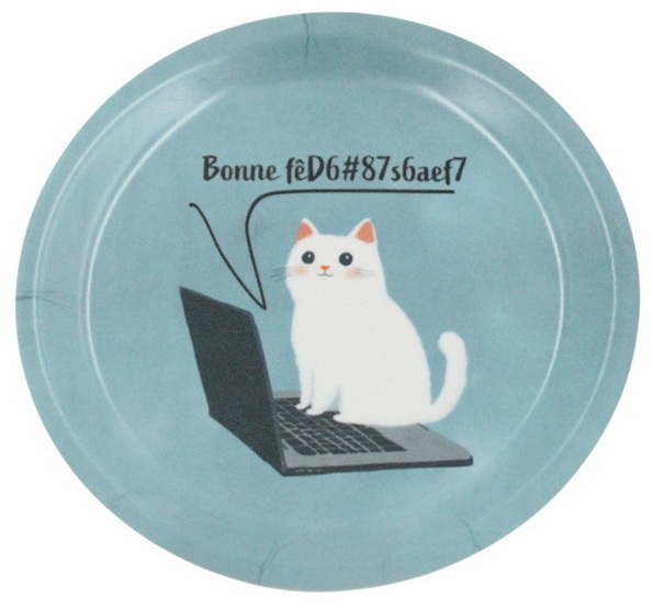 Sous-verre Bonne fête chat