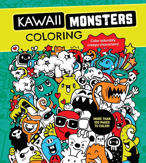 Kawaii Monsters Coloring Book: Color Adorably Spooky Characters - COLLECTIF
