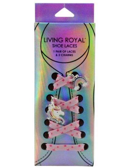 Lacets arc-en-ciel/licorne