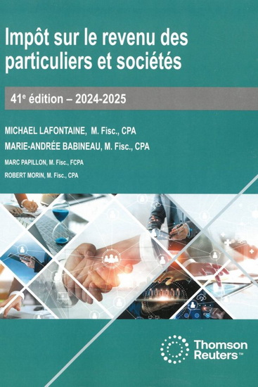Impôt sur le revenu des particuliers et sociétés 2024-2025 41e éd. - COLLECTIF