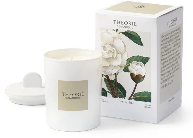Bougie soja 50h Camélia blanc