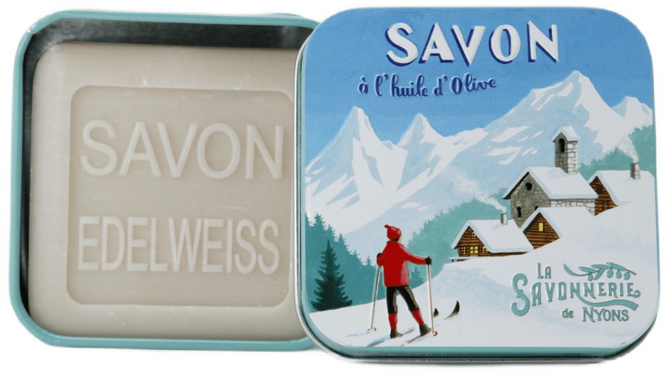 Savon boîte métal 100g - Ski - Edelweiss