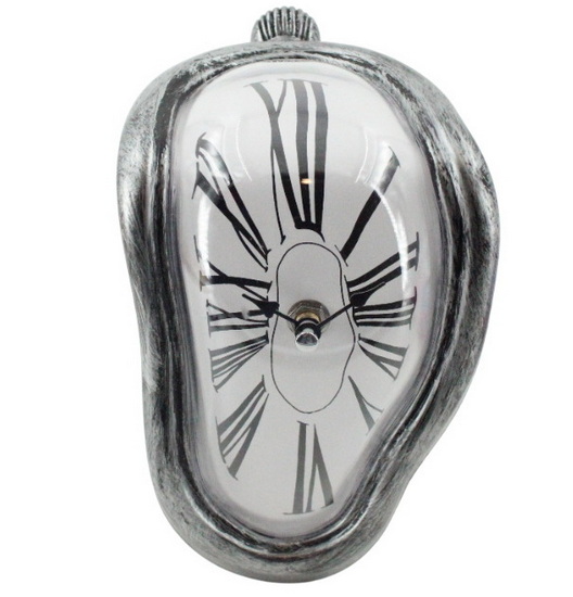 Horloge de table style Dali noire