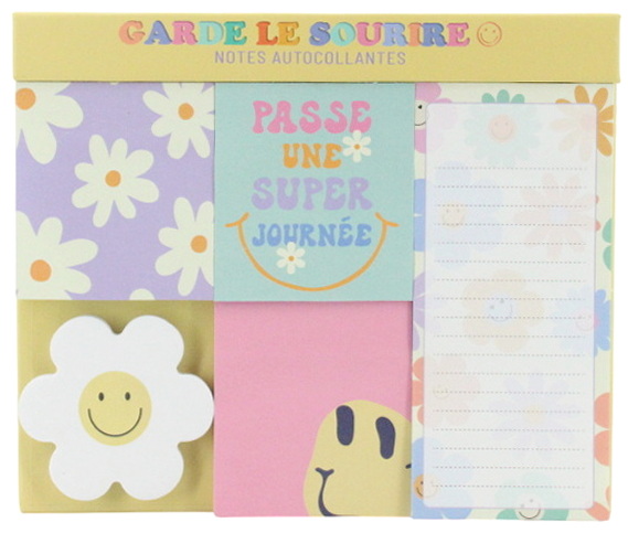 Ens. Notes autocollantes sourires