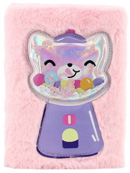 Cahier peluche chat boules de gomme 160p