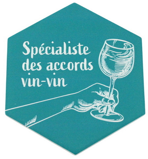 Sous-verre Accord vin-vin
