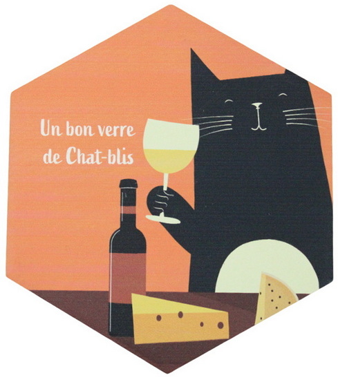 Sous-verre Chat-blis