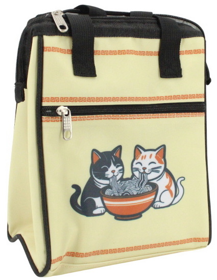 Sac à lunch chat ramen
