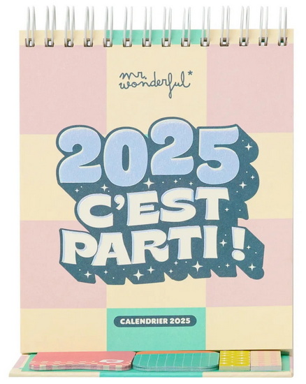 Petit Agenda De Bureau 2025-2026 | Calendrier Décoratif Pour