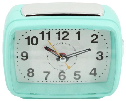 Réveille-matin turquoise