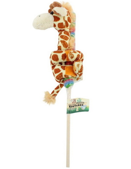 Sucette peluche giraffe