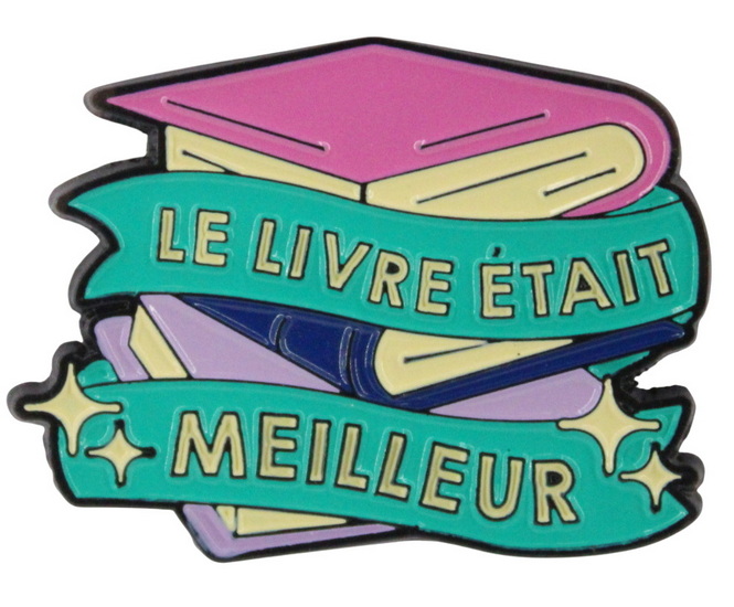 Épinglette le livre
