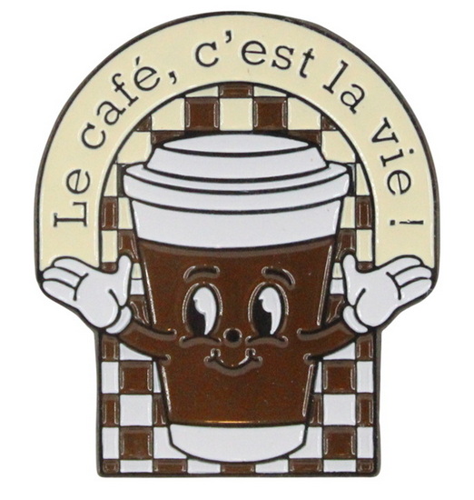 Épinglette café