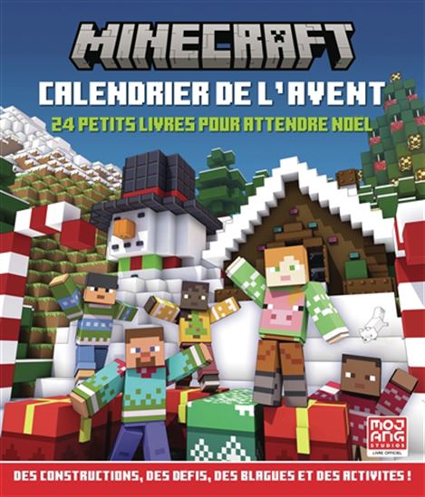 Minecraft : calendrier de l&#39;avent : 24 petits livres pour attendre Noël - COLLECTIF