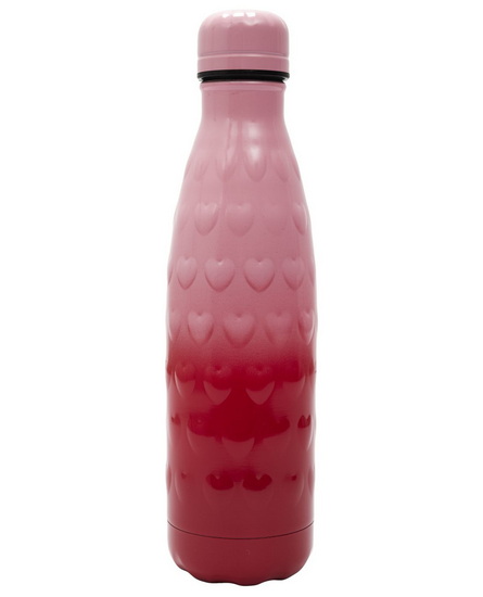 Bouteille isotherme cœurs