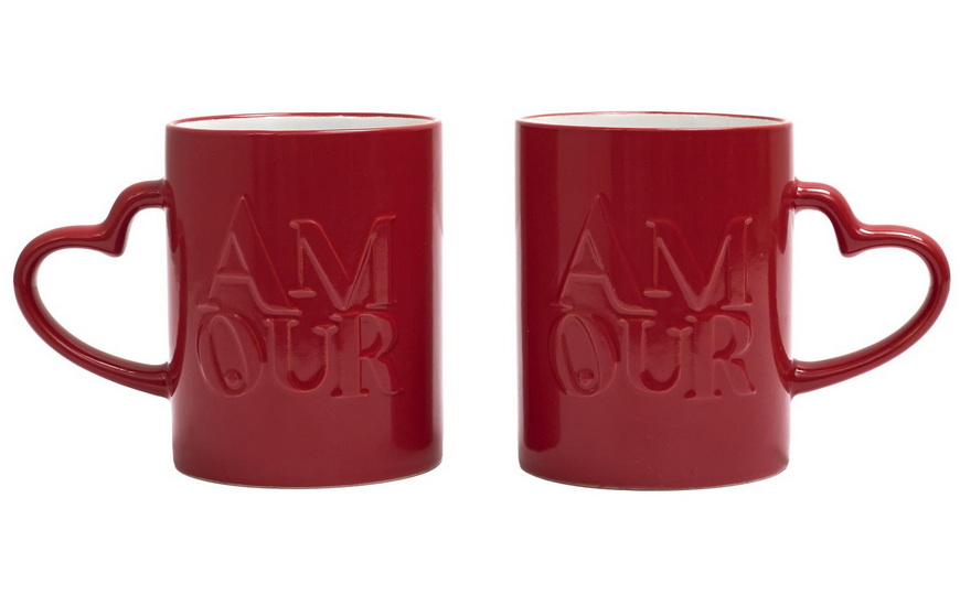 Ens. 2 tasses amour