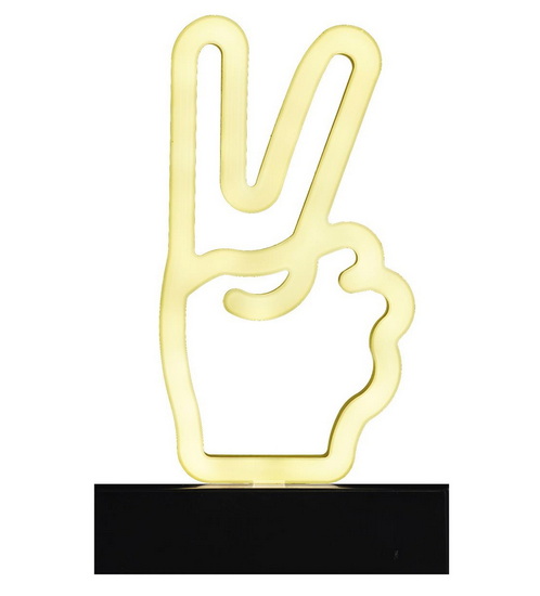 Néon LED signe de paix