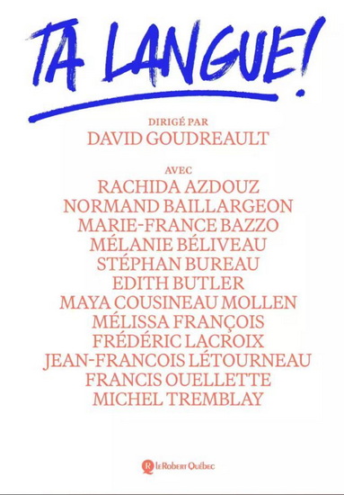 Ta langue - DAVID GOUDREAULT