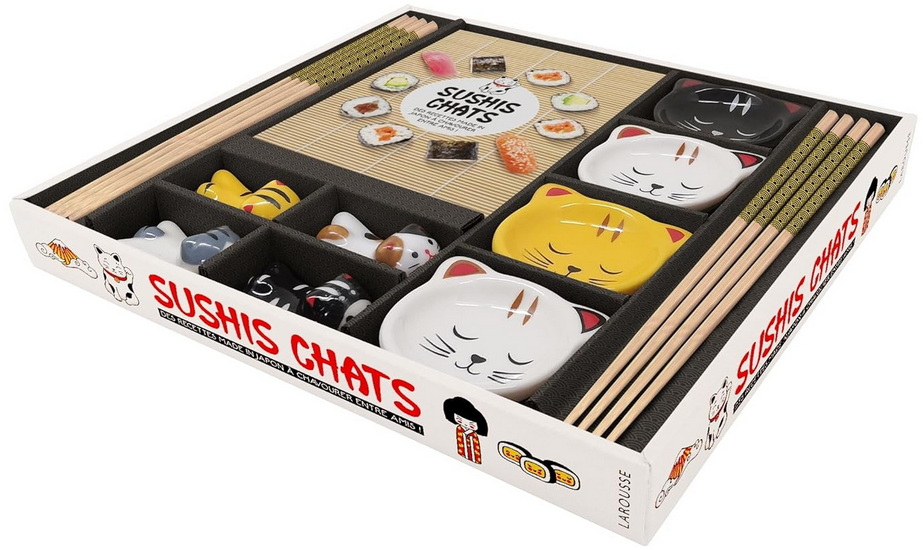 Sushis chats : des recettes made in Japon à chavourer entre amis ! Cof. N. éd. - COLLECTIF