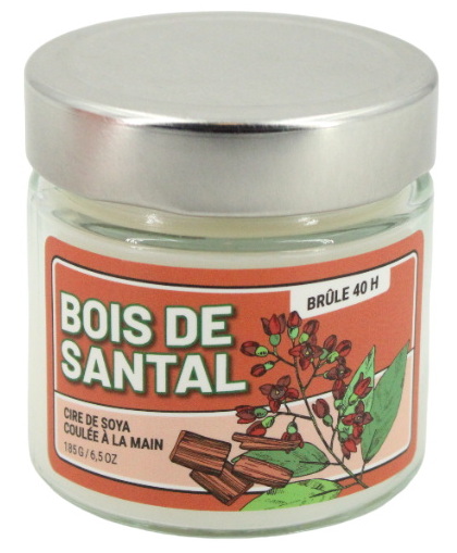 Chandelle Bois de Santal