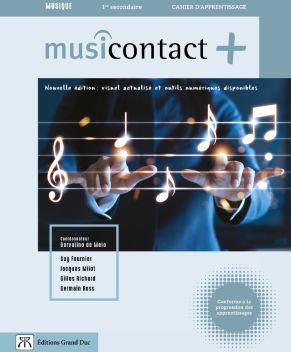 Musicontact : 2e secondaire : version papier + accès étudiant, Web 1 an N. éd. - COLLECTIF