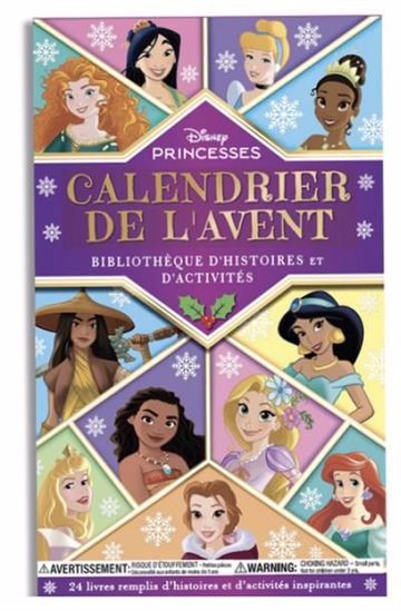Calendrier de l&#39;avent Disney princesses: bibliothèque d&#39;histoires et d&#39;activités - COLLECTIF