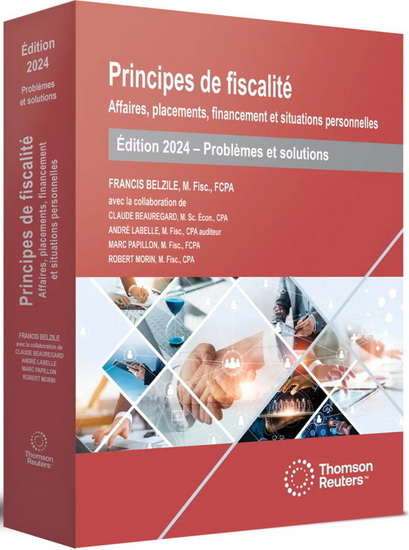Principes de fiscalité : affaires, placements, financement et situations personnelles 2024 - COLLECTIF