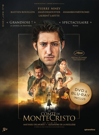 Le Comte de Monte-Cristo (Blu-ray+DVD) - ALEXANDRE DE LA PATELLIERE - DELAPORTE MATTHIEU
