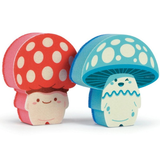 Ens. 2 éponges champignons