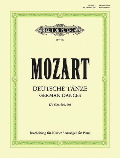 German Dances, KV 600, 602, 605 (Piano) - WOLFGANG AMADEUS MOZART
