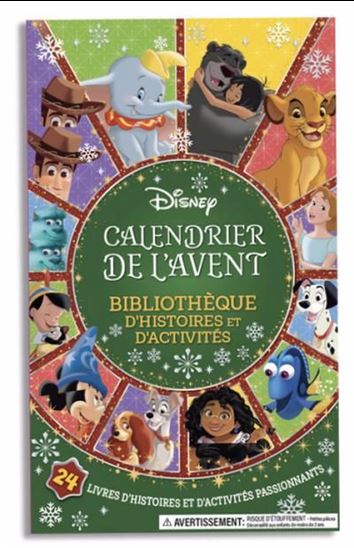 Disney - Calendrier de l&#39;Avent : Bibliothèque d’histoires et d’activités - COLLECTIF