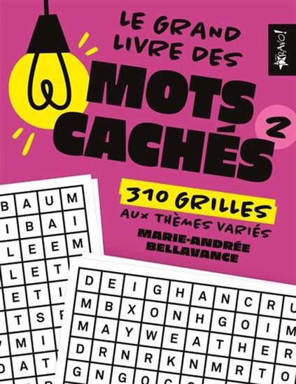 Le Grand livre des mots cachés 2 : 310 grilles aux thèmes variés - : MARIE-ANDRÉE BELLAVANCE